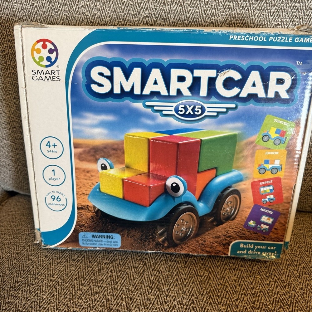 Smartcar Smart Games Ages 4+ 1 player logic, stem, preschool toddler SmartGames